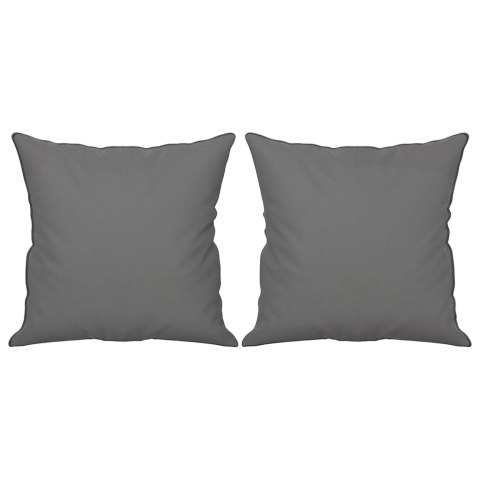 2-OSOBOWA SOFA Z PODUSZKAMI CIEMNOSZARA 120CM MIKROFIBRA