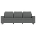 3-OSOBOWA SOFA Z PODNÓŻKIEM CIEMNOSZARY 180CM TKANINĄ