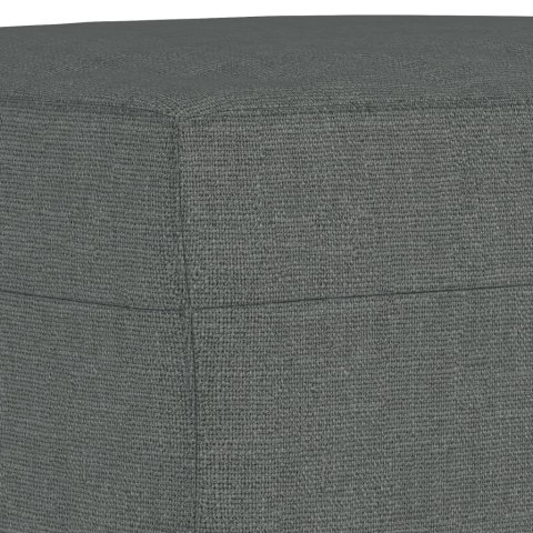 3-OSOBOWA SOFA Z PODNÓŻKIEM CIEMNOSZARY 180CM TKANINĄ