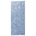 ZASŁONA NA OWADY NIEBIESKI SZAROŚĆ I BIEL 90X220CM SZENIL