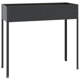 DONICA OGRODOWA ANTRACYTOWA 100,5X40,5X90CM STAL