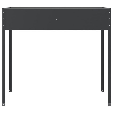 DONICA OGRODOWA ANTRACYTOWA 100,5X40,5X90CM STAL