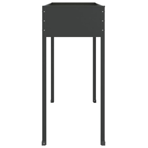 DONICA OGRODOWA ANTRACYTOWA 100,5X40,5X90CM STAL