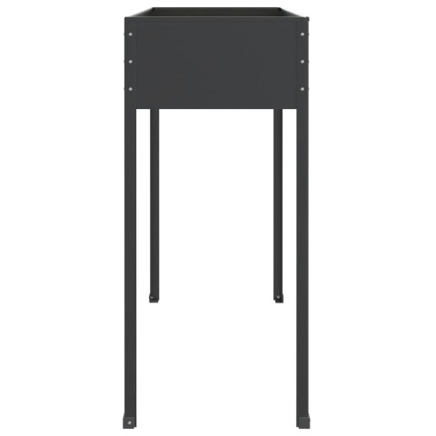 DONICE OGRODOWE 2 SZT. ANTRACYTOWE STAL GALWANIZOWANA