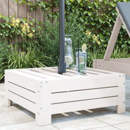 OSŁONA NA PODSTAWĘ PARASOLA OGRODOWEGO BIAŁA DREWNO SOSNOWE