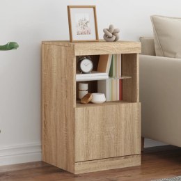SZAFKA Z OŚWIETLENIEM LED DĄB SONOMA 41X37X67CM