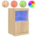 SZAFKA Z OŚWIETLENIEM LED DĄB SONOMA 41X37X67CM