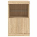 SZAFKA Z OŚWIETLENIEM LED DĄB SONOMA 41X37X67CM