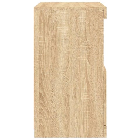 SZAFKA Z OŚWIETLENIEM LED DĄB SONOMA 41X37X67CM