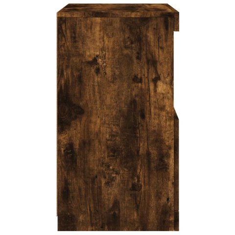 SZAFKA Z OŚWIETLENIEM LED PRZYDYMIONY DĄB 41X37X67CM