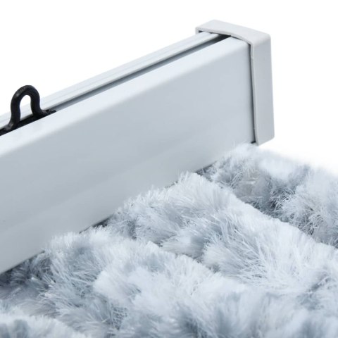 ZASŁONA PRZECIWKO OWADOM BIAŁO-SZARA 90X200CM SZENIL