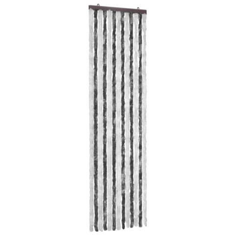 ZASŁONA PRZECIWKO OWADOM SZAROŚĆ I BIEL 56X185CM SZENIL