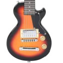 GITARA ELEKTRYCZNA Z POKROWCEM BRĄZOWO-CZARNA 3/4 30"