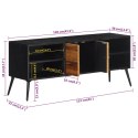SZAFKA TV 112X31X45CM DREWNO TEKOWE Z ODZYSKU