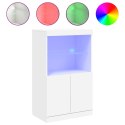 SZAFKA Z OŚWIETLENIEM LED BIAŁA 60,5X37X100CM
