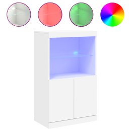 SZAFKA Z OŚWIETLENIEM LED BIAŁA 60,5X37X100CM