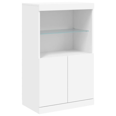 SZAFKA Z OŚWIETLENIEM LED BIAŁA 60,5X37X100CM