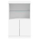 SZAFKA Z OŚWIETLENIEM LED BIAŁA 60,5X37X100CM