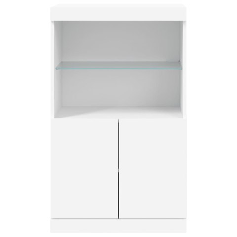 SZAFKA Z OŚWIETLENIEM LED BIAŁA 60,5X37X100CM