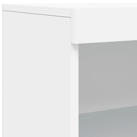 SZAFKA Z OŚWIETLENIEM LED BIAŁA 60,5X37X100CM