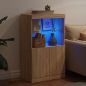 SZAFKA Z OŚWIETLENIEM LED DĄB SONOMA 60,5X37X100CM
