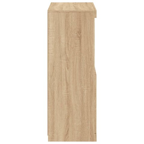 SZAFKA Z OŚWIETLENIEM LED DĄB SONOMA 60,5X37X100CM