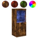 SZAFKA Z OŚWIETLENIEM LED PRZYDYMIONY DĄB 41X37X100CM