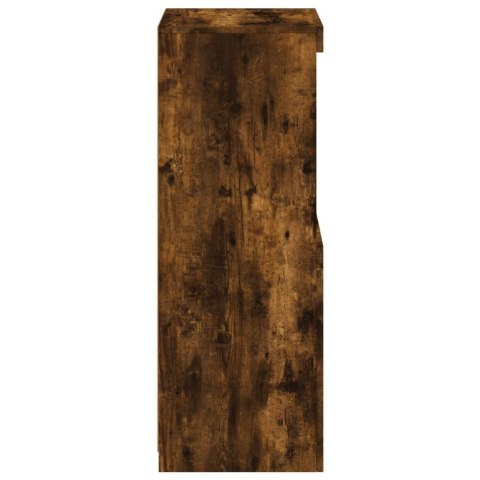 SZAFKA Z OŚWIETLENIEM LED PRZYDYMIONY DĄB 41X37X100CM