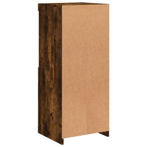 SZAFKA Z OŚWIETLENIEM LED PRZYDYMIONY DĄB 41X37X100CM