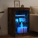 SZAFKA Z OŚWIETLENIEM LED PRZYDYMIONY DĄB 41X37X67CM