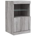 SZAFKA Z OŚWIETLENIEM LED SZARY DĄB SONOMA 41X37X67CM