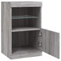 SZAFKA Z OŚWIETLENIEM LED SZARY DĄB SONOMA 41X37X67CM