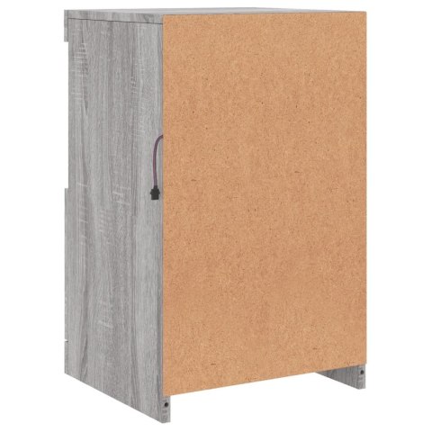 SZAFKA Z OŚWIETLENIEM LED SZARY DĄB SONOMA 41X37X67CM