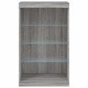 SZAFKA Z OŚWIETLENIEM LED SZARY DĄB SONOMA 60,5X37X100CM
