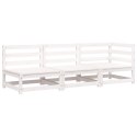 OGRODOWA SOFA 3-OSOBOWA BIAŁA LITE DREWNO SOSNOWE