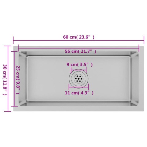 RĘCZNIE ROBIONY ZLEW KUCHENNY STAL NIERDZEWNA