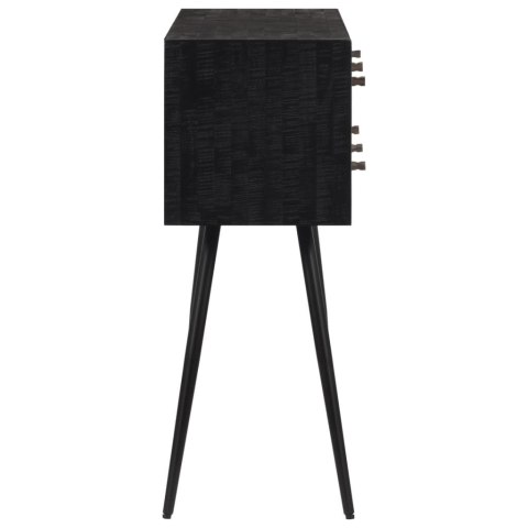 STOLIK KONSOLOWY Z SZUFLADAMI 116X30X76CM ODZYSKANE DREWNO