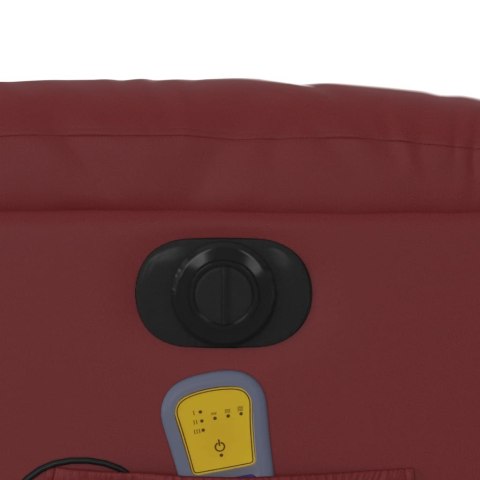 ROZKŁADANY FOTEL PIONIZUJĄCY Z MASAŻEM ELEKTRYCZNY BORDOWY