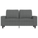 SOFA 2-OSOBOWA CIEMNOSZARA 120CM TAPICEROWANA TKANINĄ