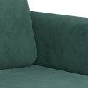 SOFA 3-OSOBOWA CIEMNOZIELONY 180CM OBITA AKSAMITEM