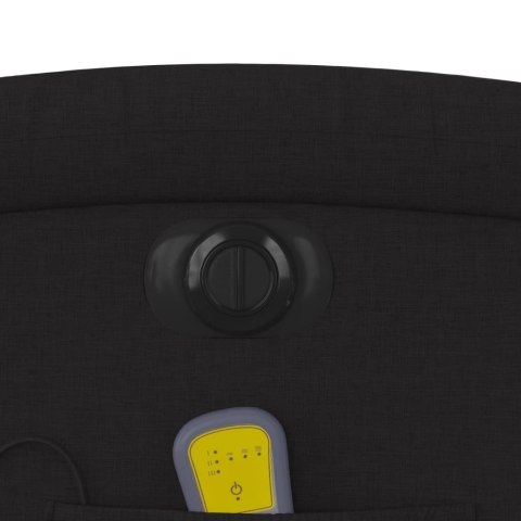 PODNOSZONY FOTEL MASUJĄCY ELEKTRYCZNY ROZKŁADANY CZARNY