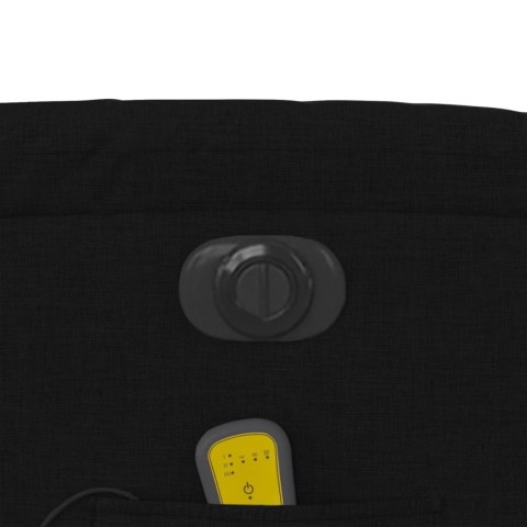 PODNOSZONY FOTEL MASUJĄCY ELEKTRYCZNY ROZKŁADANY CZARNY