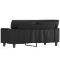 2-OSOBOWA SOFA CZARNA 120CM SZTUCZNA SKÓRA