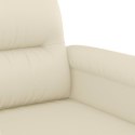 2-OSOBOWA SOFA KREMOWY 120CM SZTUCZNA SKÓRA