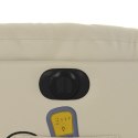 ROZKŁADANY FOTEL MASUJĄCY ELEKTRYCZNY KREMOWY SZTUCZNA SKÓRA