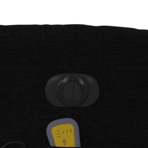 PODNOSZONY FOTEL MASUJĄCY ELEKTRYCZNY ROZKŁADANY CZARNY