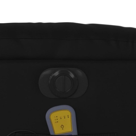 ROZKŁADANY FOTEL PIONIZUJĄCY Z MASAŻEM ELEKTRYCZNY CZARNY