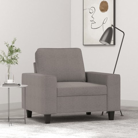 FOTEL TAUPE 60CM OBITY TKANINĄ