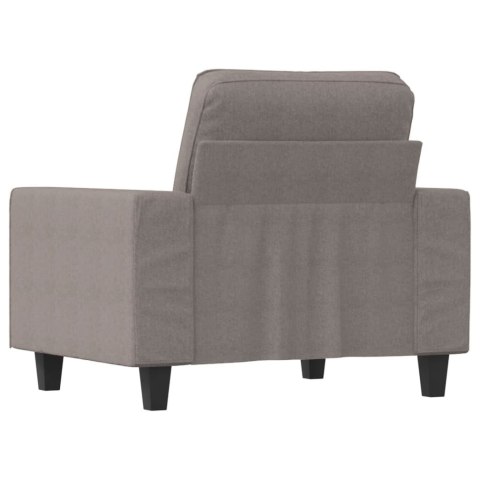 FOTEL TAUPE 60CM OBITY TKANINĄ