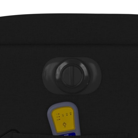 PODNOSZONY FOTEL MASUJĄCY ELEKTRYCZNY ROZKŁADANY CZARNY